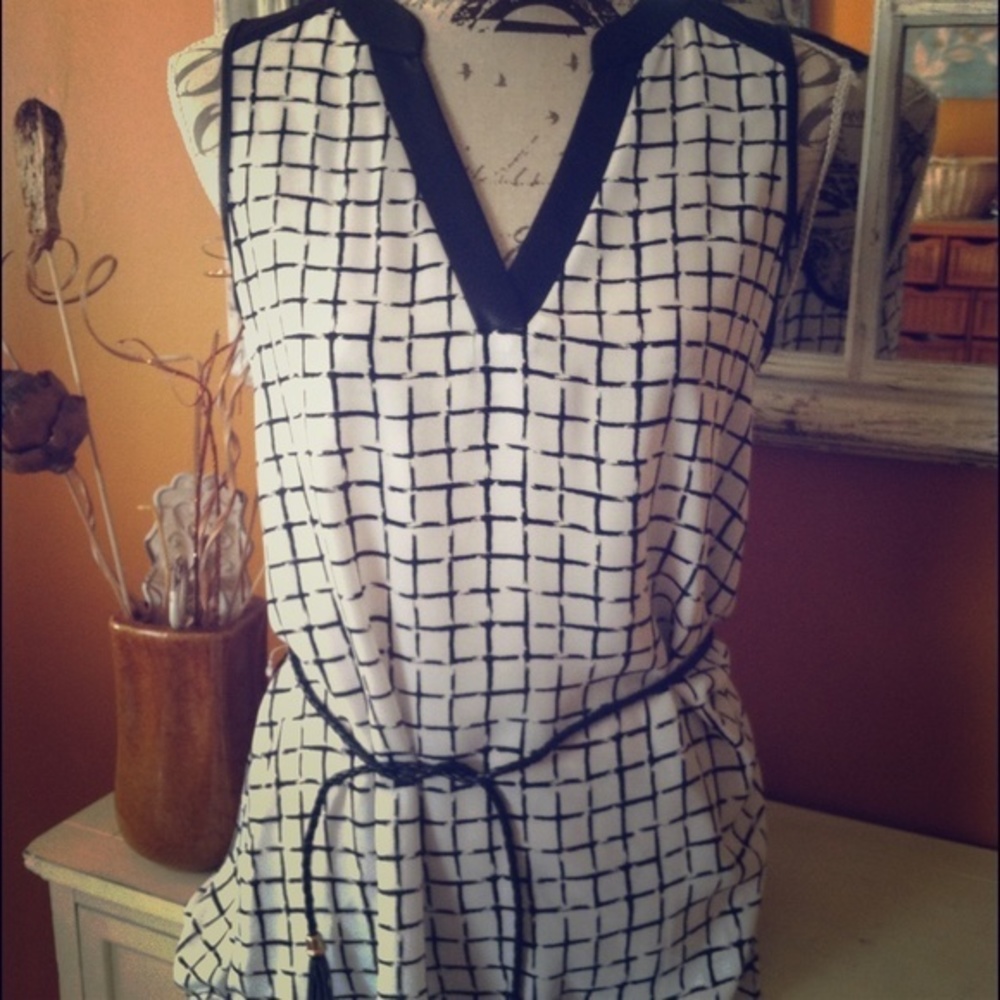 NWT A.BYER Tunic Tank Top Small
